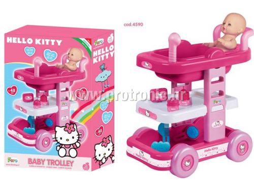 Set trolley za lutke 48 cm Hello Kitty