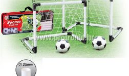 Nogometni gol 56 x 30,5 x 43,5 cm s 2 lopte