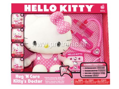 Pliš Hello Kitty doktorica, 23 cm