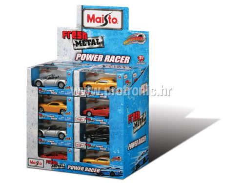 Metalni autić Power Racer 11 cm, pull back