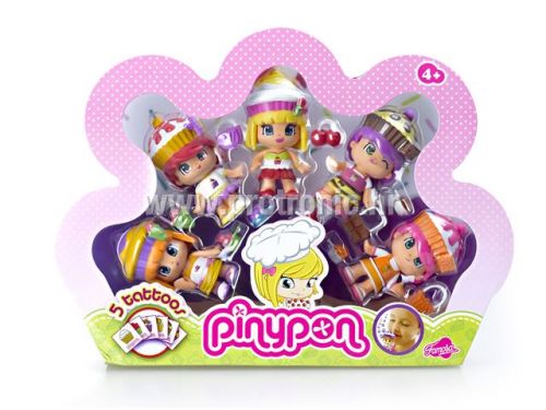 PINYPON SET SA 5 FIGURICA KOLAČIĆ