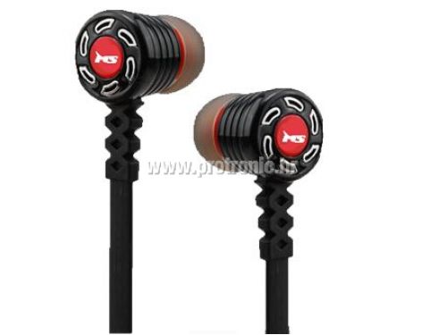 MS URBAN in-ear crne slušalice s mikrofonom