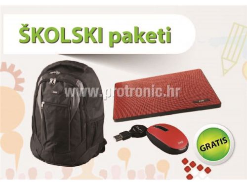 MS ŠKOLSKI PAKET crveni (ruksak + hladnjak + matrix GRATIS)