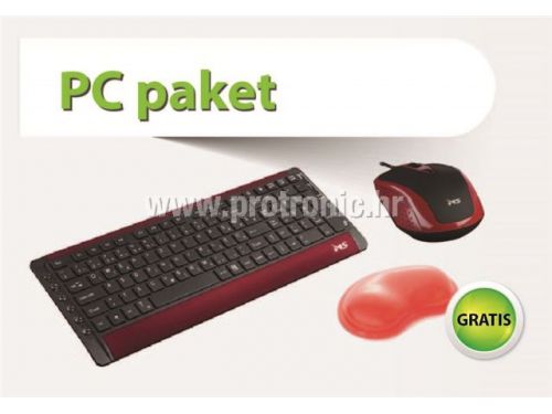 MS PC paket (tipokovnica + miš + podloga za zglob GRATIS)