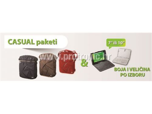 MS CASUAL PAKET (crna torbica i 7