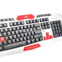 MS ACROBAT_2 bijeli bežični gaming set tipkovnica i miš