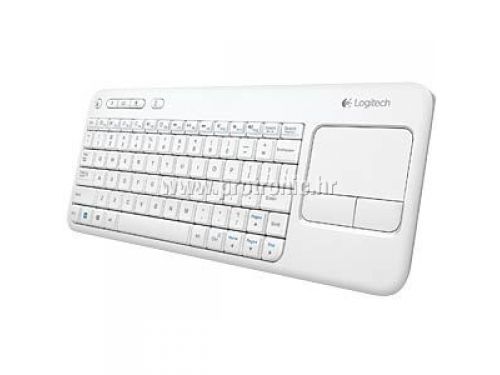 Tipkovnica bežična Logitech K400 Wireless Touch Keyboard bijela