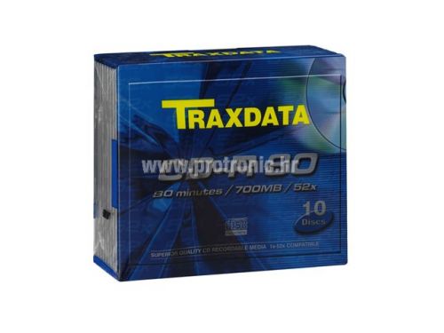 TRAXDATA OPTIČKI MEDIJ CD-R SLIM BOX 10