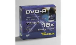 TRAXDATA OPTIČKI MEDIJ DVD-R 16X BOX 5