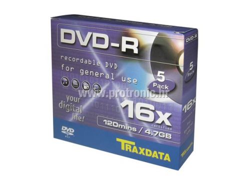 TRAXDATA OPTIČKI MEDIJ DVD-R 16X SLIM BOX 5