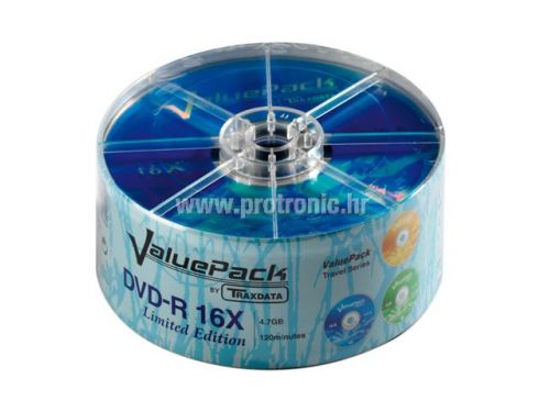 TRAXDATA OPTIČKI MEDIJ DVD-R 16X SPINDLE 25 VALUEPACK