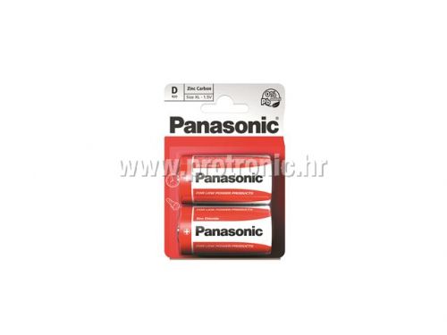 PANASONIC baterije R20RZ/2BP EU Zinc Carbon