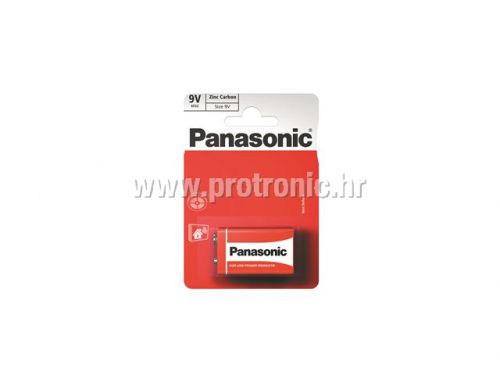 PANASONIC baterije 6F22RZ/1BP Zinc Carbon