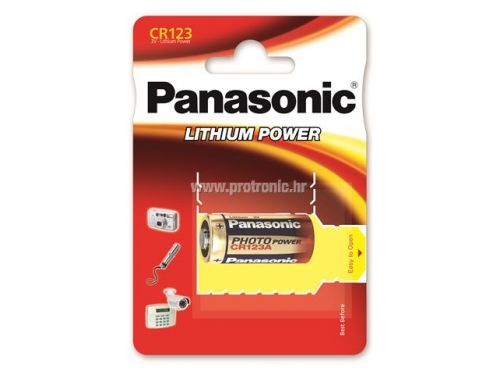 PANASONIC baterije CR-123AL/1BP Photo Lithium