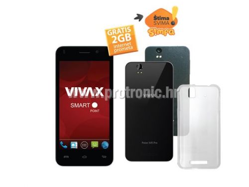 VIVAX SMART Point X45 PRO Black + GRATIS 2GB internet prometa