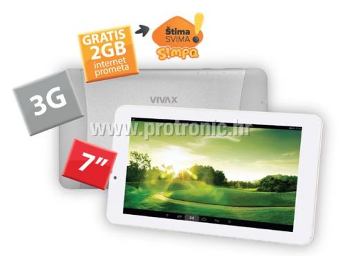 VIVAX tablet TPC-71213G Dual SIM + 2GB internet prometa