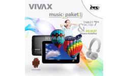 VIVAX tablet TPC-7101 black + MS slušalice BIJELE