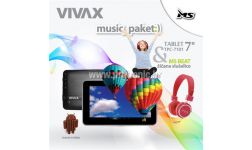 VIVAX tablet TPC-7101 black + MS slušalice CRVENE