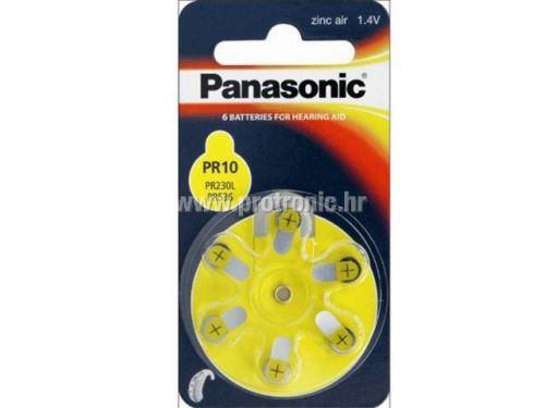 PANASONIC baterije PR10L/6LB, Zinc Air