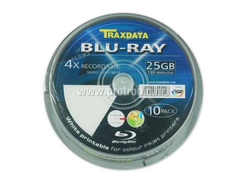 TRAXDATA OPTIČKI MEDIJ BLU RAY 25GB 4X PRINTABLE CAKE 10