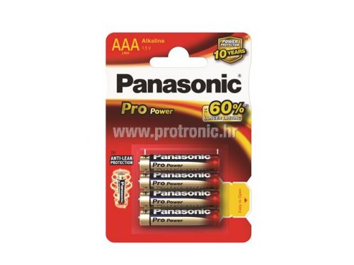 PANASONIC baterije LR03PPG/4BP Alkaline Pro Power