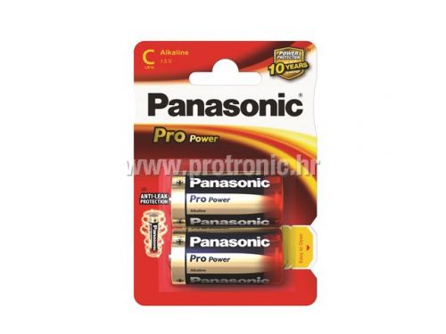 PANASONIC baterije LR14PPG/2BP Alkaline Pro Power