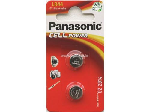 PANASONIC baterije LR-44EL/2B Micro Alkaline