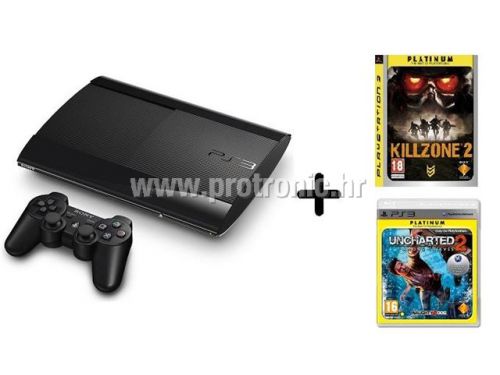 GAM SONY PS3 500 GB Ultra Slim + 2 x Platinum Igre