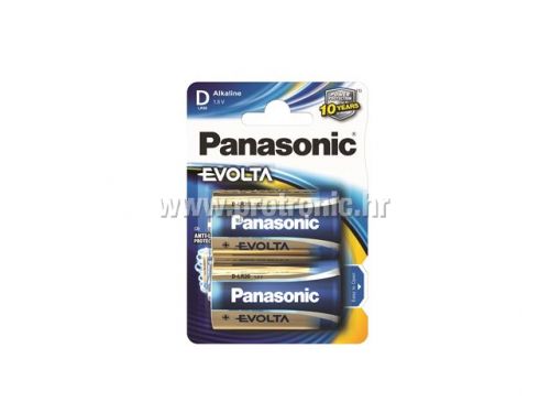 PANASONIC baterije LR20EGE/2BP Alkaline Evolta