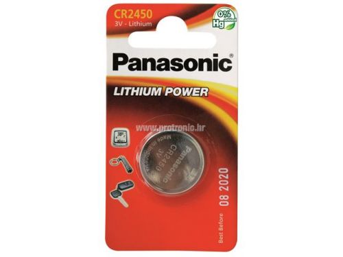 PANASONIC baterije CR-2450EL/1B, Lithium Coin