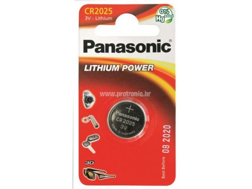 PANASONIC baterije CR-2025EL/1B Lithium Coin