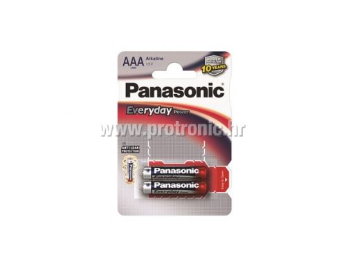 PANASONIC baterijeLR03EPS/2BP Alkaline Everyday Power