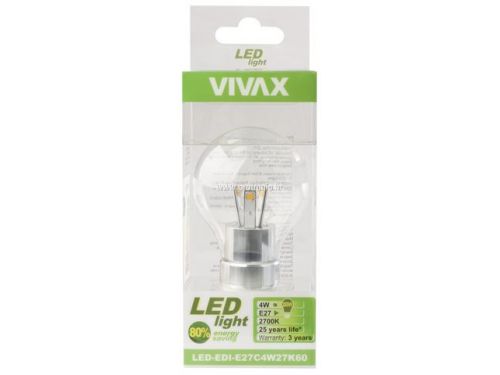 VIVAX LIGHT, LED-EDI-E27C4W27K60