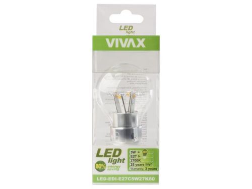 VIVAX LIGHT, LED-EDI-E27C5W27K60