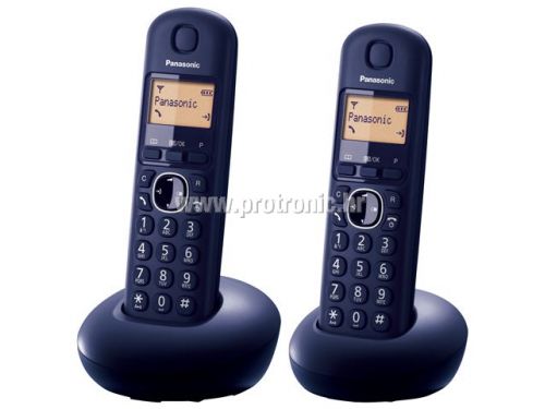 PANASONIC telefon bežični KX-TGB212FXB crni TwinPack