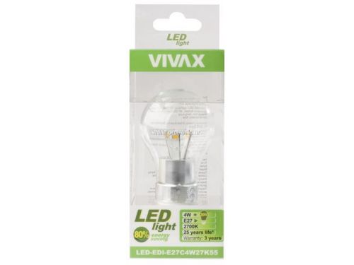 VIVAX LIGHT, LED-EDI-E27C4W27K55