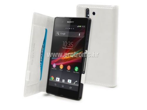 Celly Sony Xperia Z Folio case white_MSN