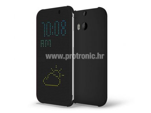 HTC Dot View Case za HTC ONE/M8 (HC M100), Siva