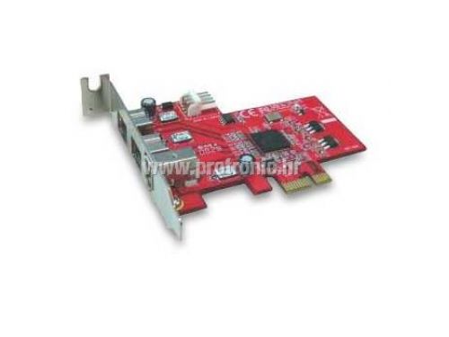 Kontroler Lycom PCIe x1 na FireWire 1394b & 1394a combo 3 port