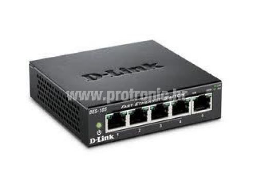 D-Link switch neupravljivi, DGS-105/E (metalno kućište)