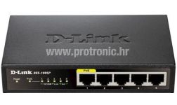 D-Link switch neupravljivi, DES-1005P/E