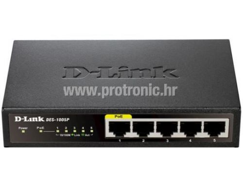 D-Link switch neupravljivi, DES-1005P/E