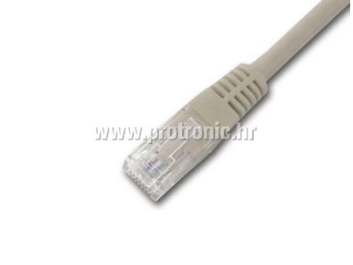 MegaC prespojni mrežni kabel Cat.6 U/UTP PVC 1m sivi