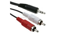 Kabel ICIDU Audio 10m, 1xMiniJack M-2xRCA M