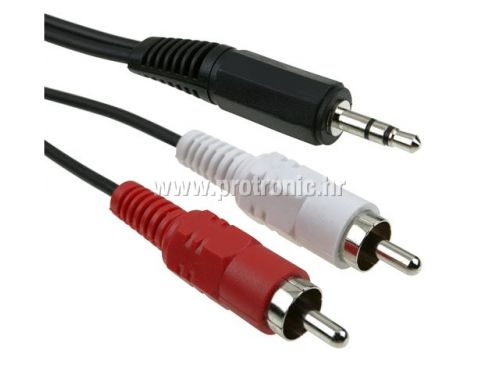 Kabel ICIDU Audio 10m, 1xMiniJack M-2xRCA M