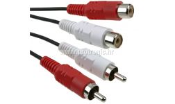 Kabel ICIDU Audio produžni 10m, 2xRCA M - 2xRCA F