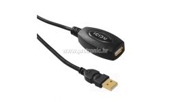 Kabel ICIDU USB 2.0 Repeater, 5m, AM - AF