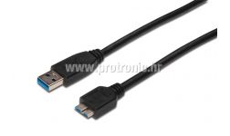 Kabel ICIDU USB 3.0 A-B Micro kabel 1m, A Male - Micro B Male