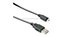 USB A-B Micro kabel 2M,A Male-Micro 5pin Male RETAIL