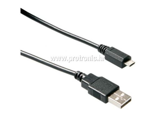 USB A-B Micro kabel 2M,A Male-Micro 5pin Male RETAIL